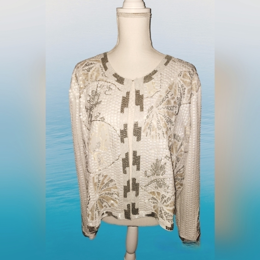 HILLARY SCOTT Vintahe LA BALLUM JACKET NWT